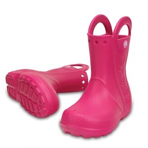 Crocs Handle It Rain Boots in candy pink